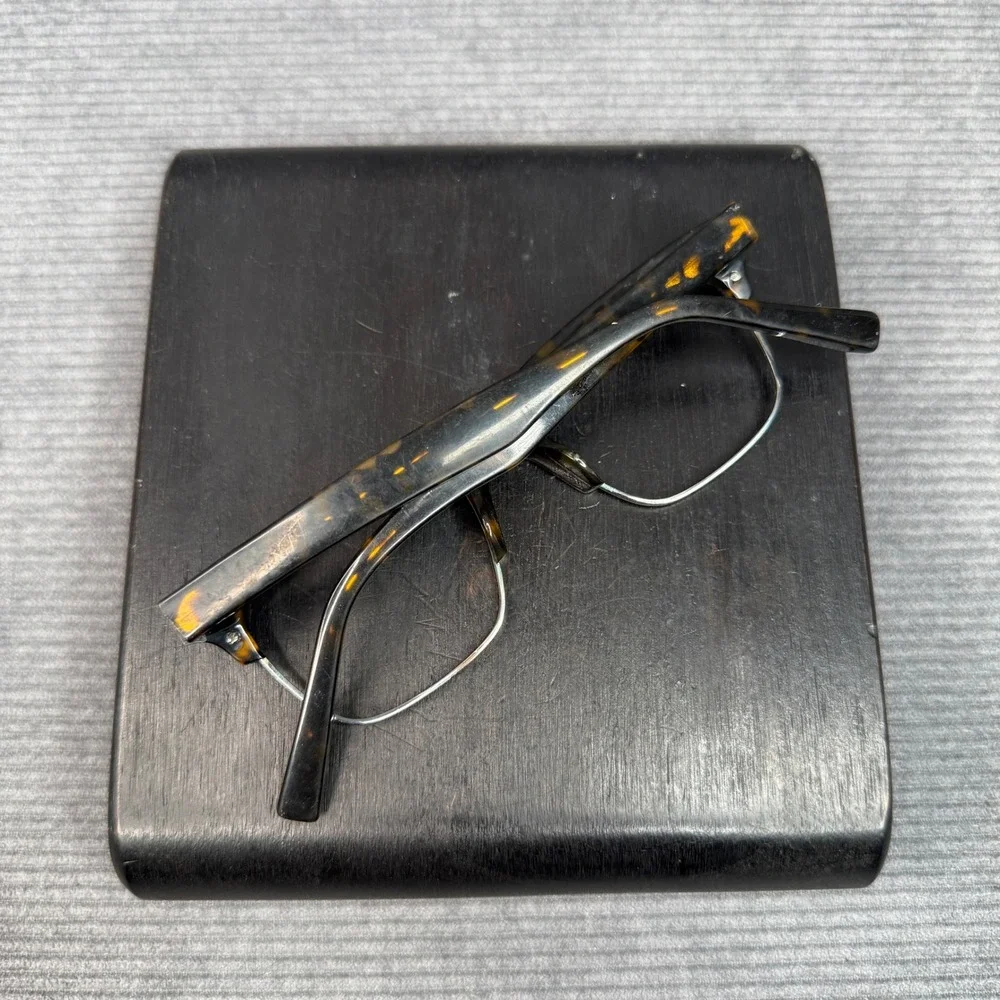 Warby Parker Talbot 3200 Tortoise Shell Semi Rimless Y2K Eyeglasses 49-19-145